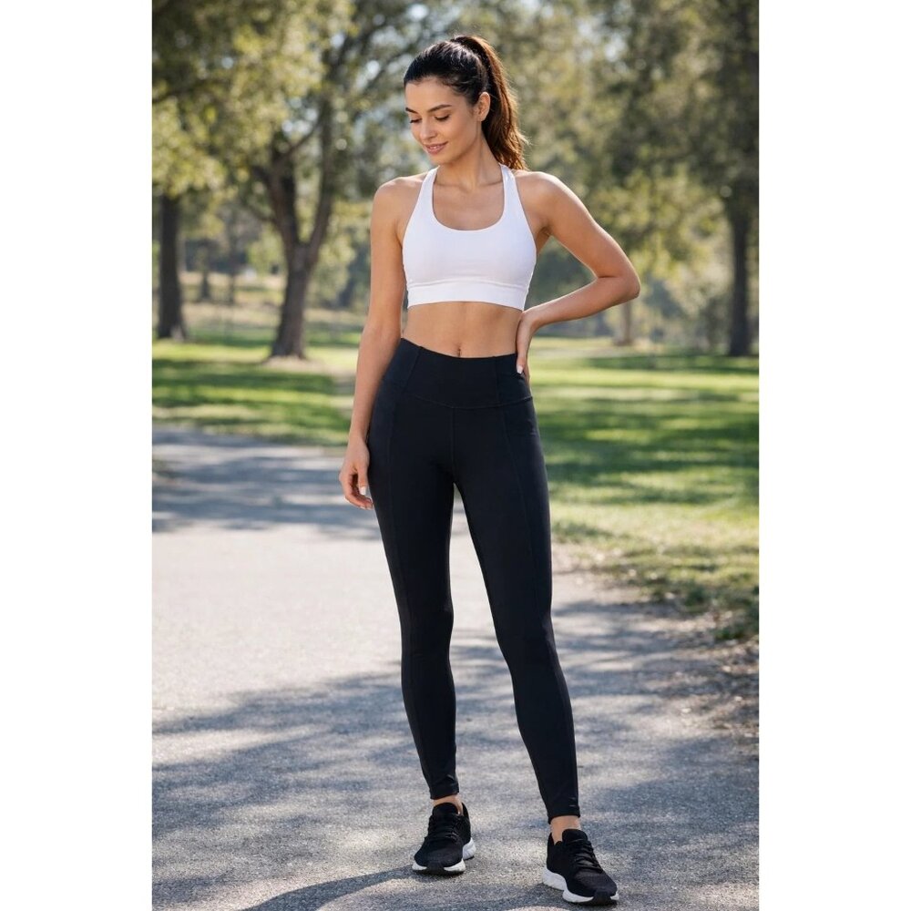 Victoria's Secret size 4 FLOW ON POINT Pocket Yoga Sport LEGGING PANTS NEW